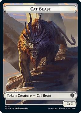 Elf Warrior // Cat Beast Double-Sided Token (Back)