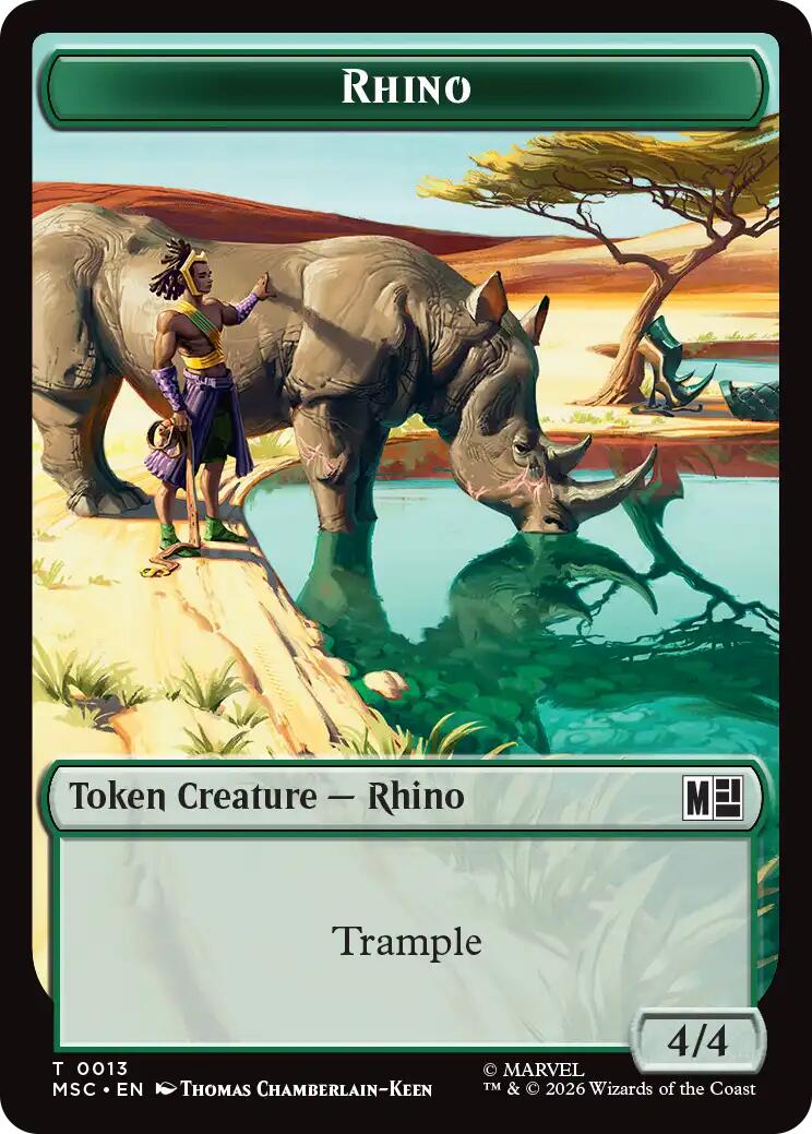 Rhino (0013) // Beast (0011) Double-Sided Token