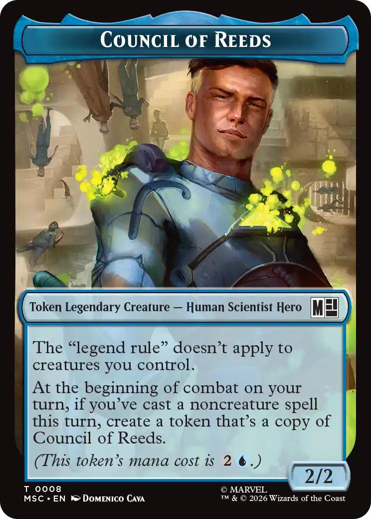 Council of Reeds (0008) // Merfolk (0006) Double-Sided Token